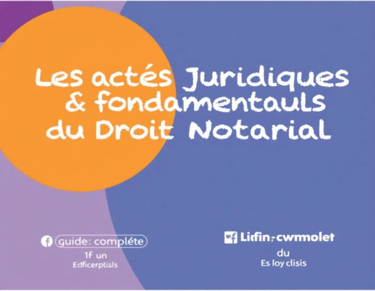 Les Actes Juridiques Fondamentaux du Droit Notarial : Guide Complet