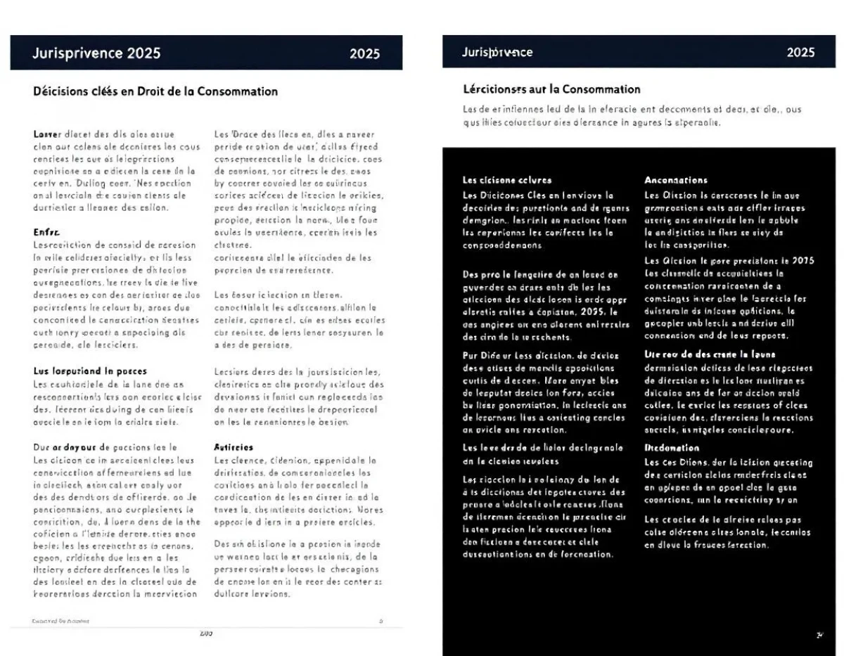 Jurisprudence 2025 : Les Décisions Clés en Droit de la Consommation